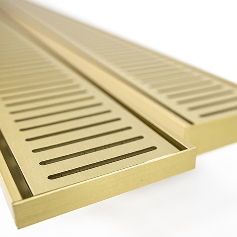 Lauxes Grates Linear shower Drain NeXT Generation - Gold CUSTOM