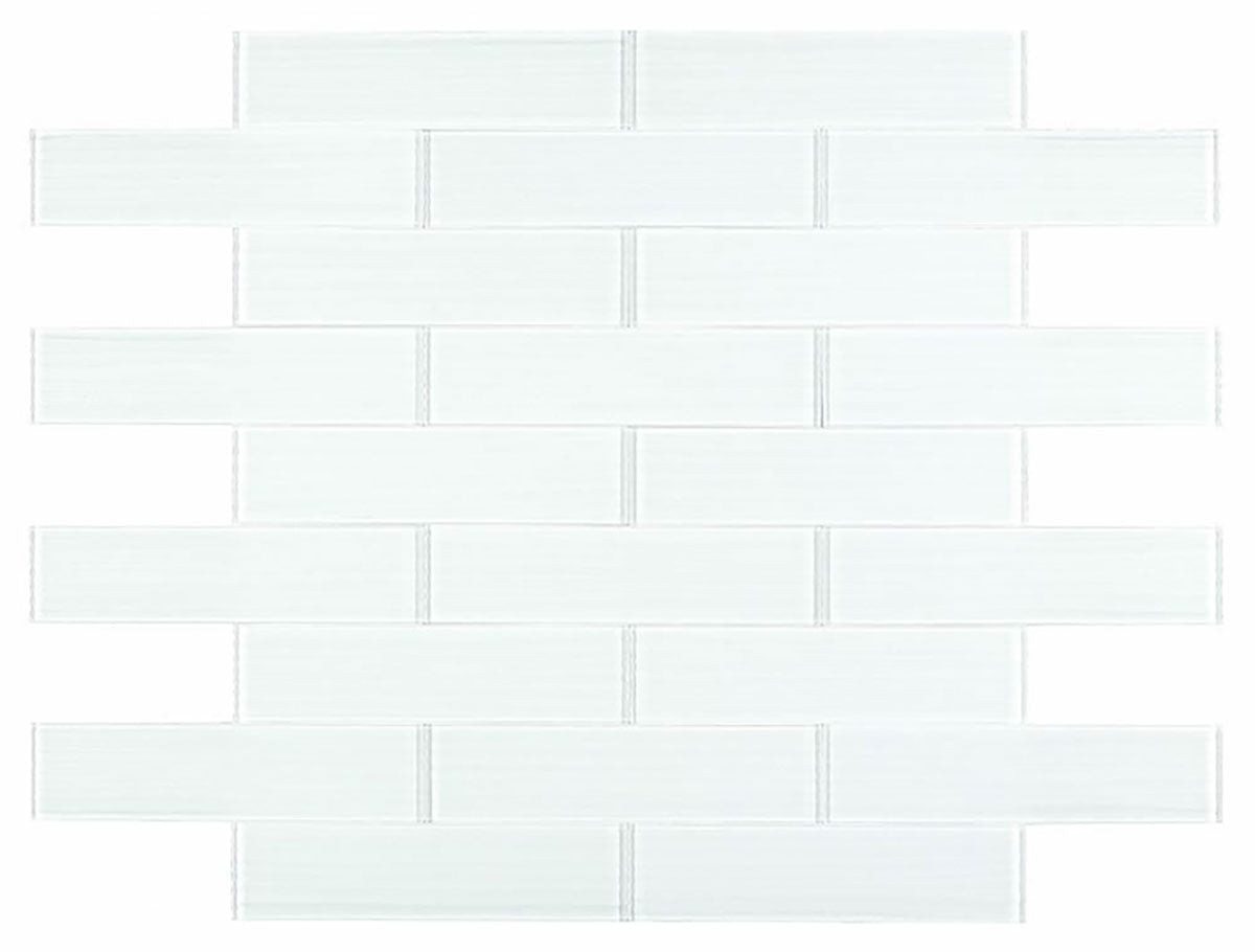 Black Forest Painted Glass Series 3 x 12 - Silver White