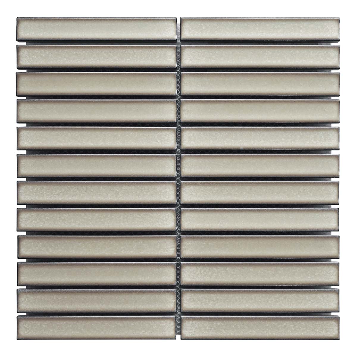 Concaved Bar Porcelain Mosaic Tile Spiced Matcha - Wall & Backsplash
