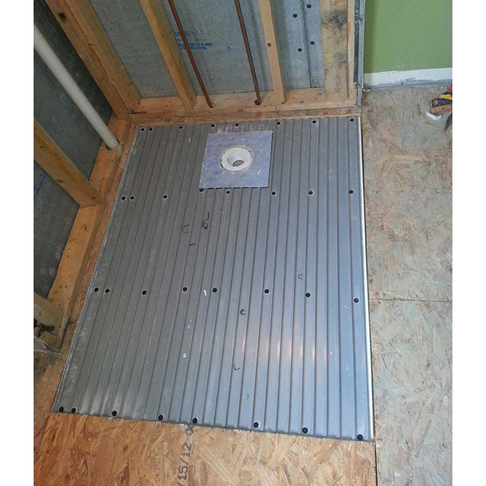 ClearPath Curbless Shower System 3x6 ABS Drain