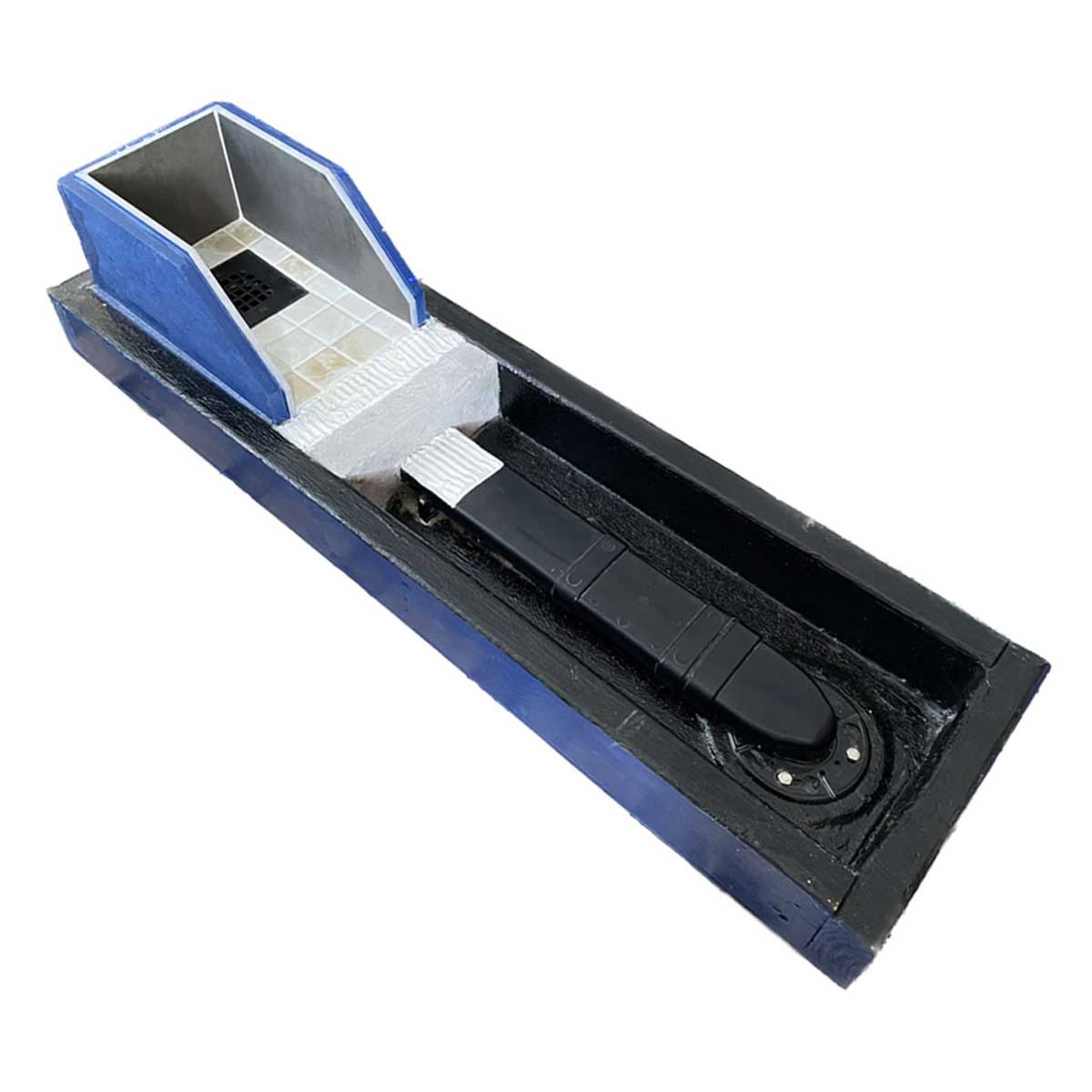 CODA drain relocation kit for tile showers