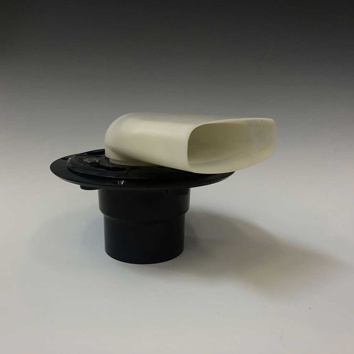 ABS shower drain extension plumbing attachment