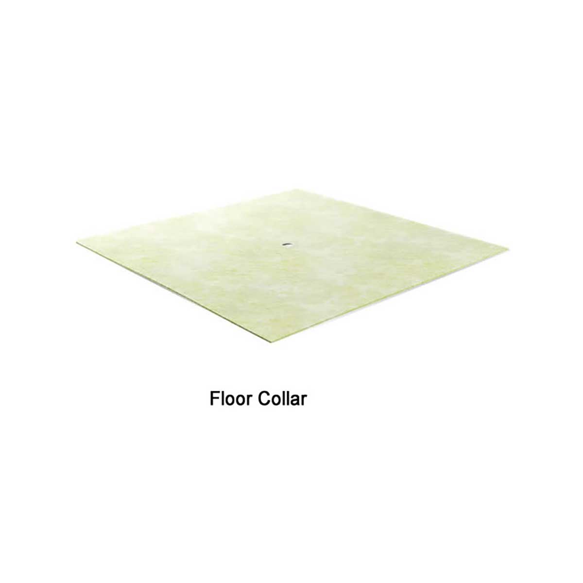 Floor collar waterproofing component for tile installations