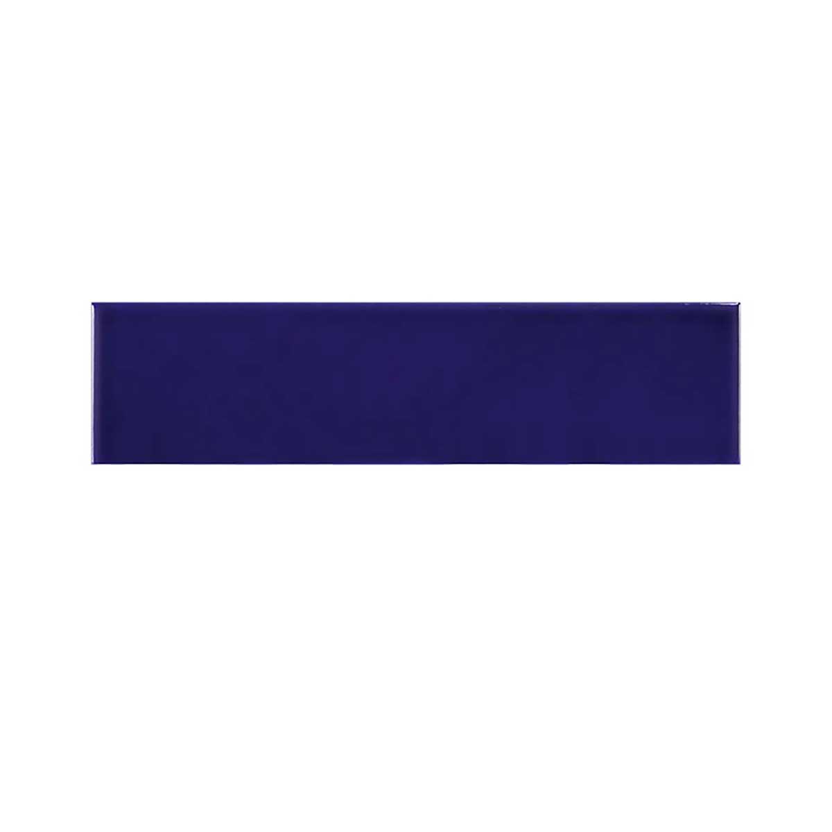 Electric Blue glossy ceramic wall tile 4x16 backsplash