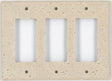 Deco Electrical Plates Triple GFI Ivory