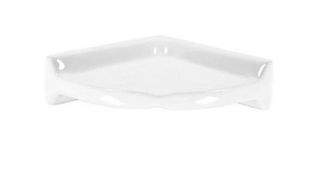 Porcelain Round Large Corner Shelf - Glossy Finish