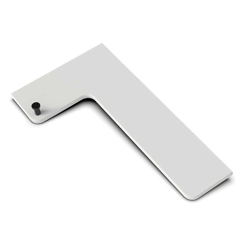 TileWare Boundless Shelving Solutions L-Shaped Corner Shelf Dove Grey