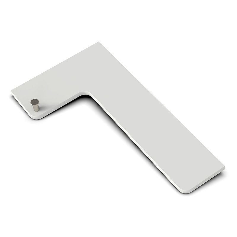 TileWare Boundless Shelving Solutions L-Shaped Corner Shelf Dove Grey