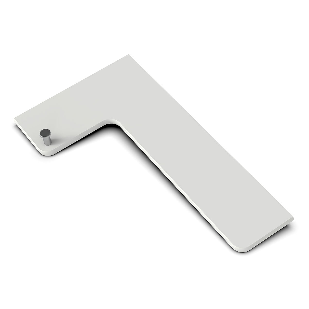 TileWare Boundless Shelving Solutions L-Shaped Corner Shelf Dove Grey