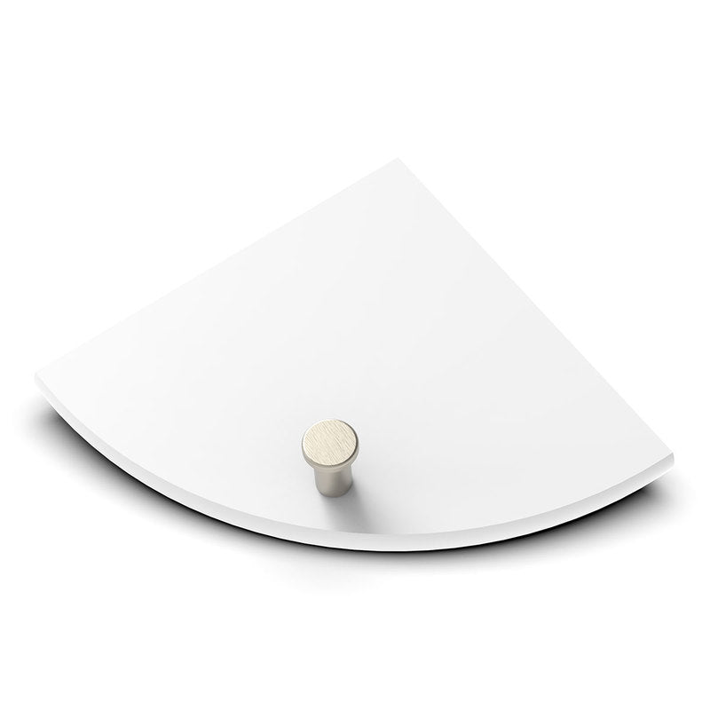 TileWare Boundless Shelving Solutions 6 inch Corner Shelf Super White