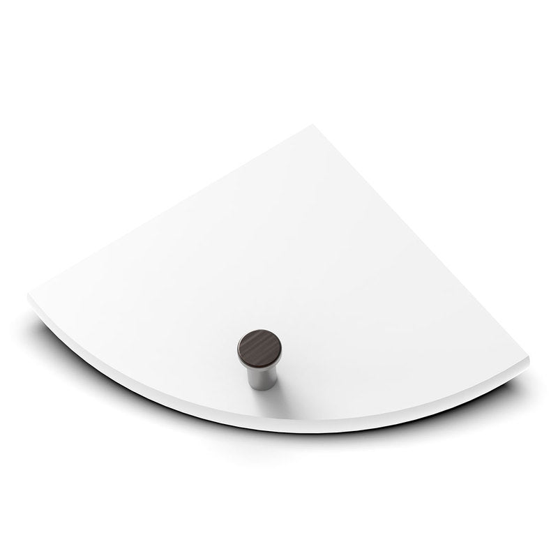 TileWare Boundless Shelving Solutions 6 inch Corner Shelf Super White