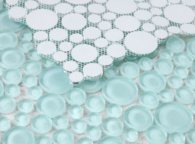 Circular Glass Tile Series - Mint