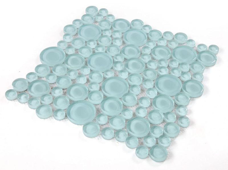 Circular Glass Tile Series - Mint