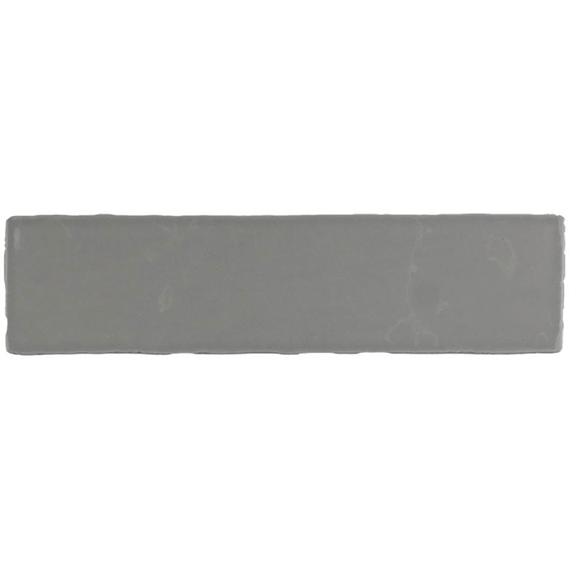 Kaleidoscope Handmade Ceramic Tile 3x12 - Light Grey
