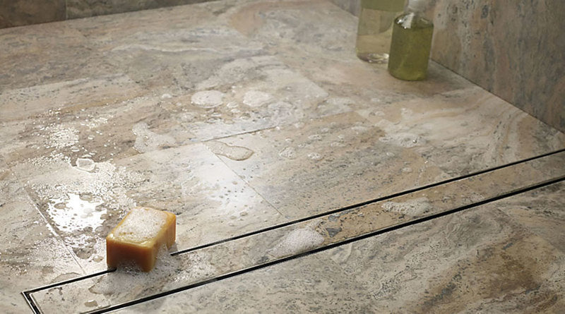 Quartz Linear Shower Drain Brushed Stainless - Tile Insert 36