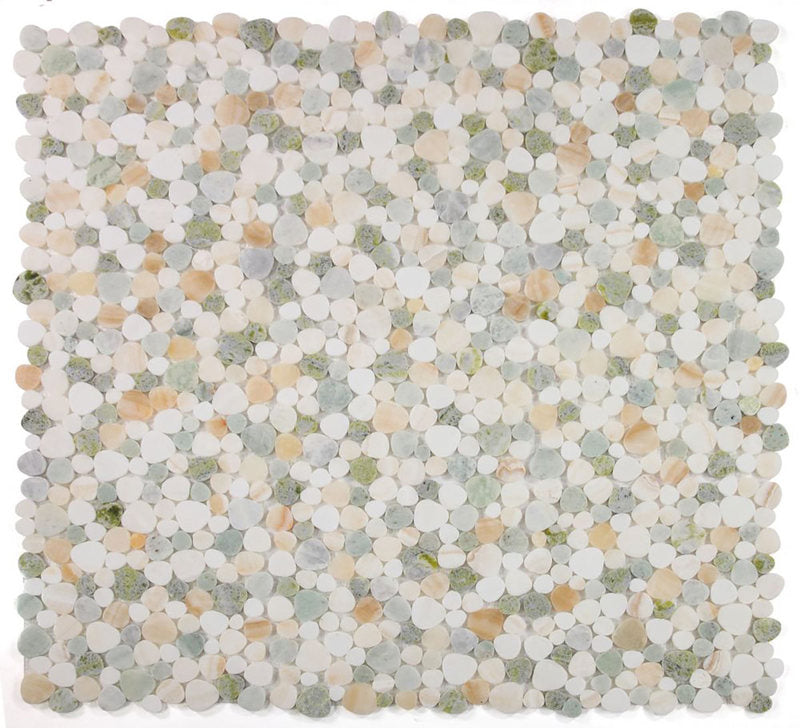 Mosaics Marble Onyx Pebble look - Honey