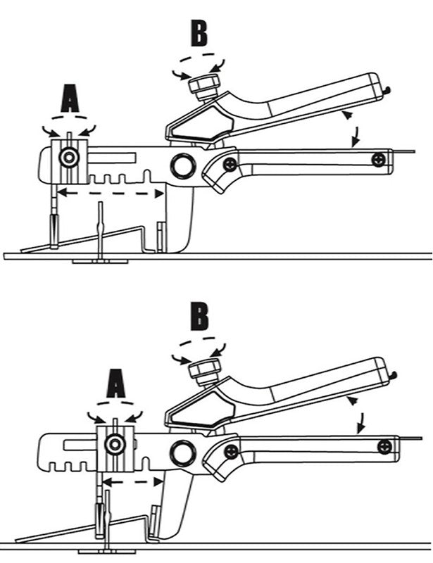 Tile lippage leveling gun for wedges and spacers