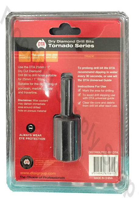 DTA Tornado Dry Diamond Drill Bit
