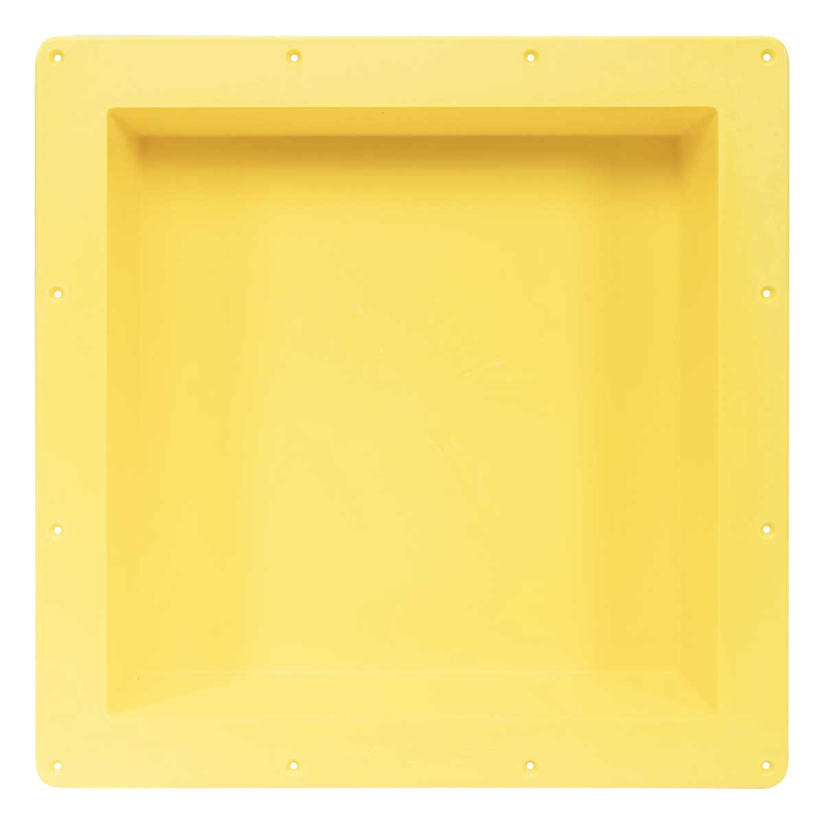Recess Yellow 14x14 ready to tile shower niche for bathroom walls