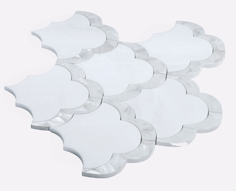 Tahitian Mother-of-Pearl mix of Marble and Pearl - Cloud
