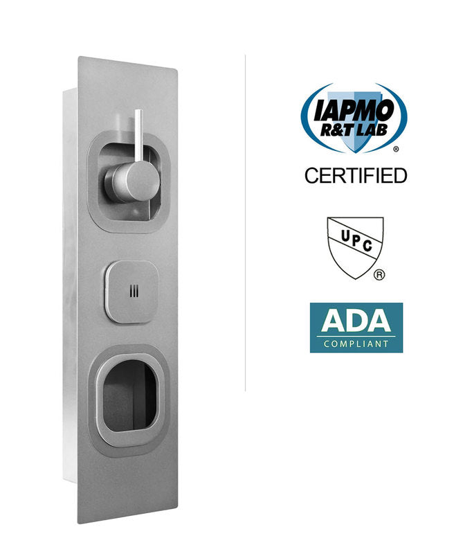 Serene Steam Shower Solar Flare Revive ADA - Metallic Silver