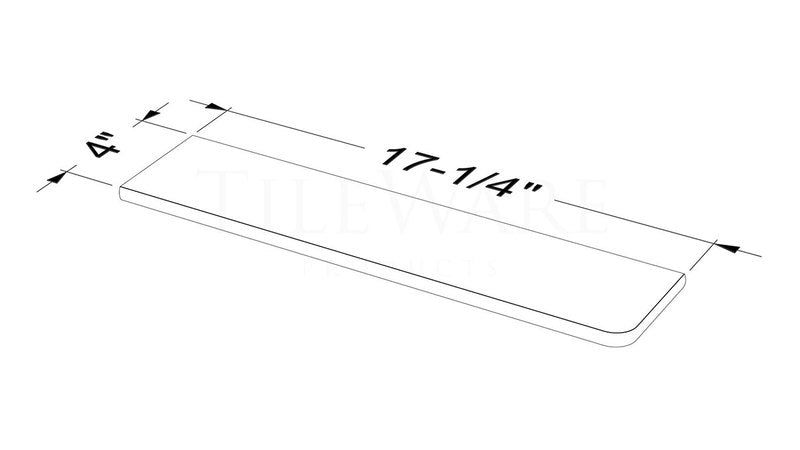 TileWare Boundless Shelving Solutions Rectangular Shelf Bone