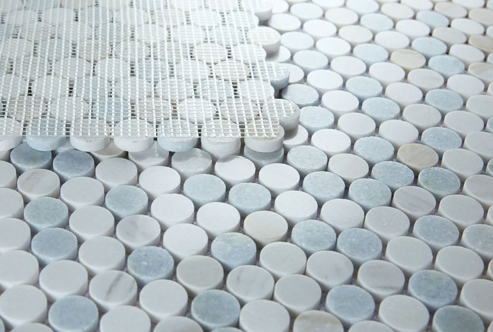 Mosaics Marble Penny Series - Blue Sky