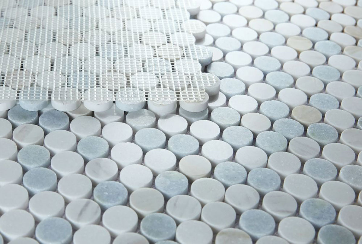Mosaics Marble Penny Series - Blue Sky