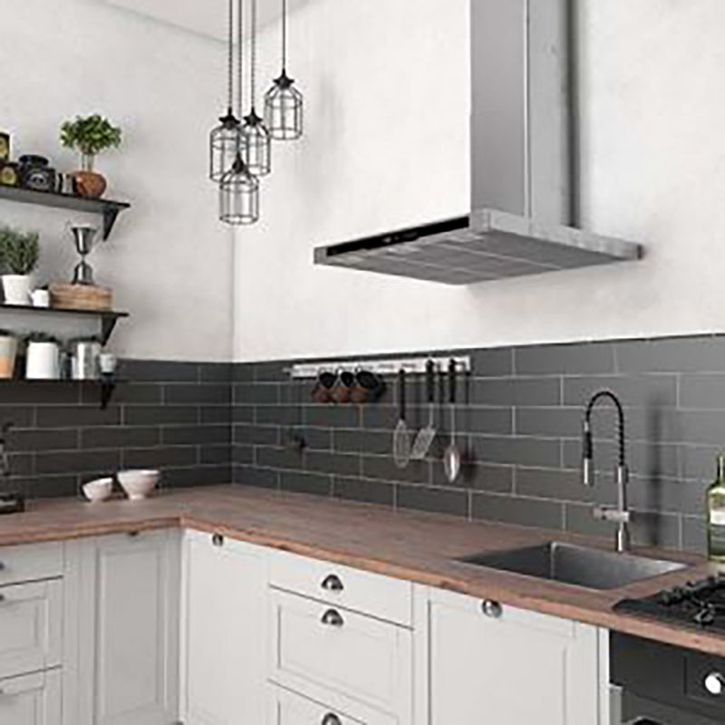 Ceramic Level Tiles Series - Graphite Matte 4 x 16