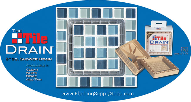 Tile Drain Insert 5 inch Tan