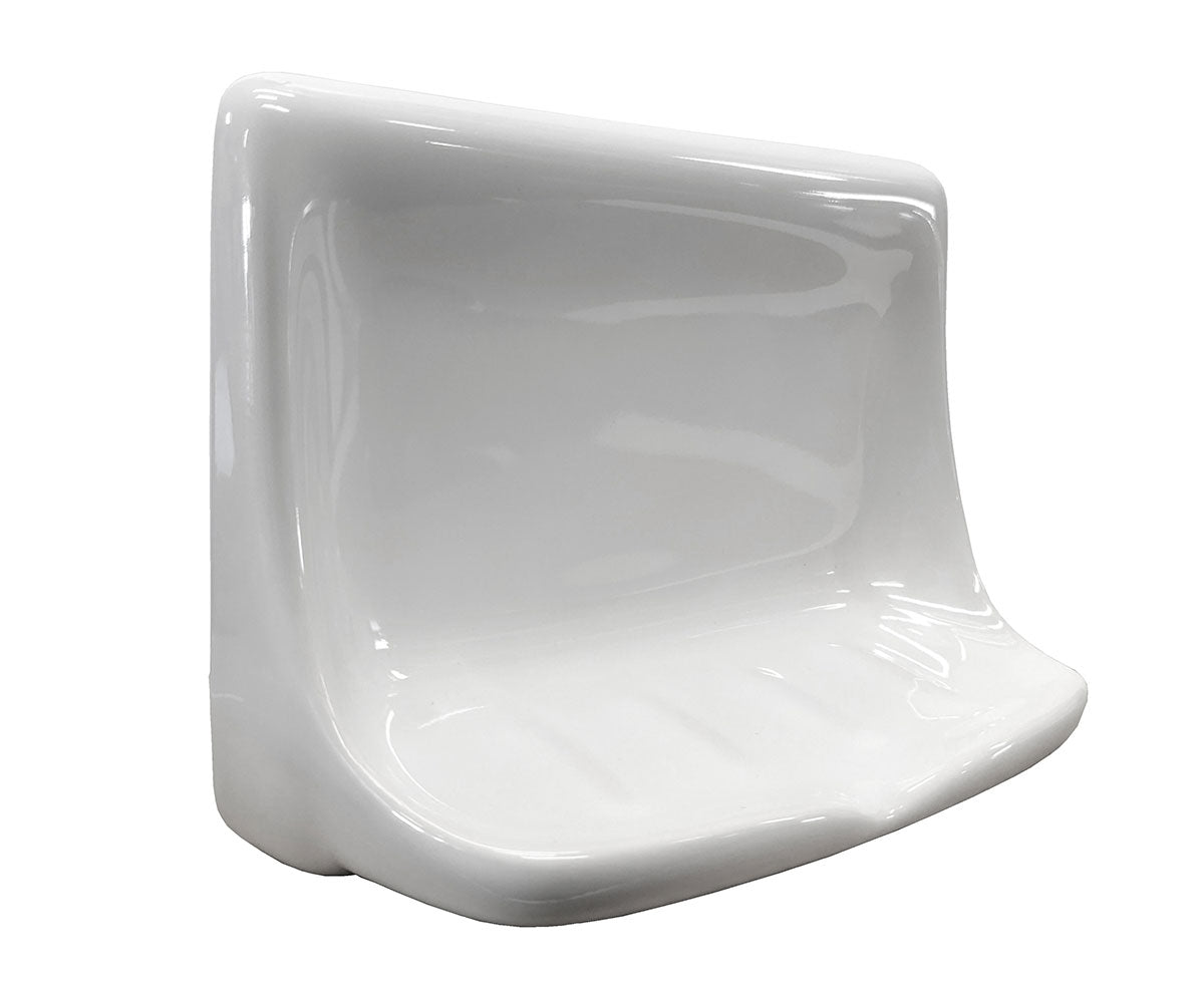 Porcelain Soap Dish - White Glossy