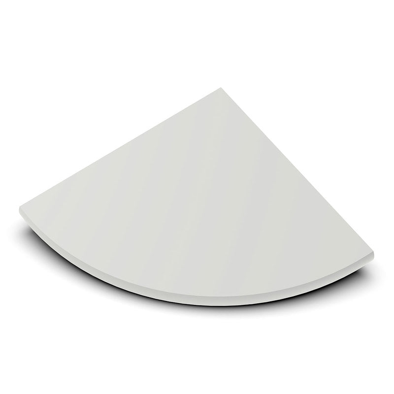 TileWare Boundless Shelving Solutions 6 inch Corner Shelf Dove Grey