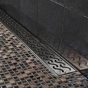Quartz Linear Shower Drain Brushed Stainless - Hawaii 28