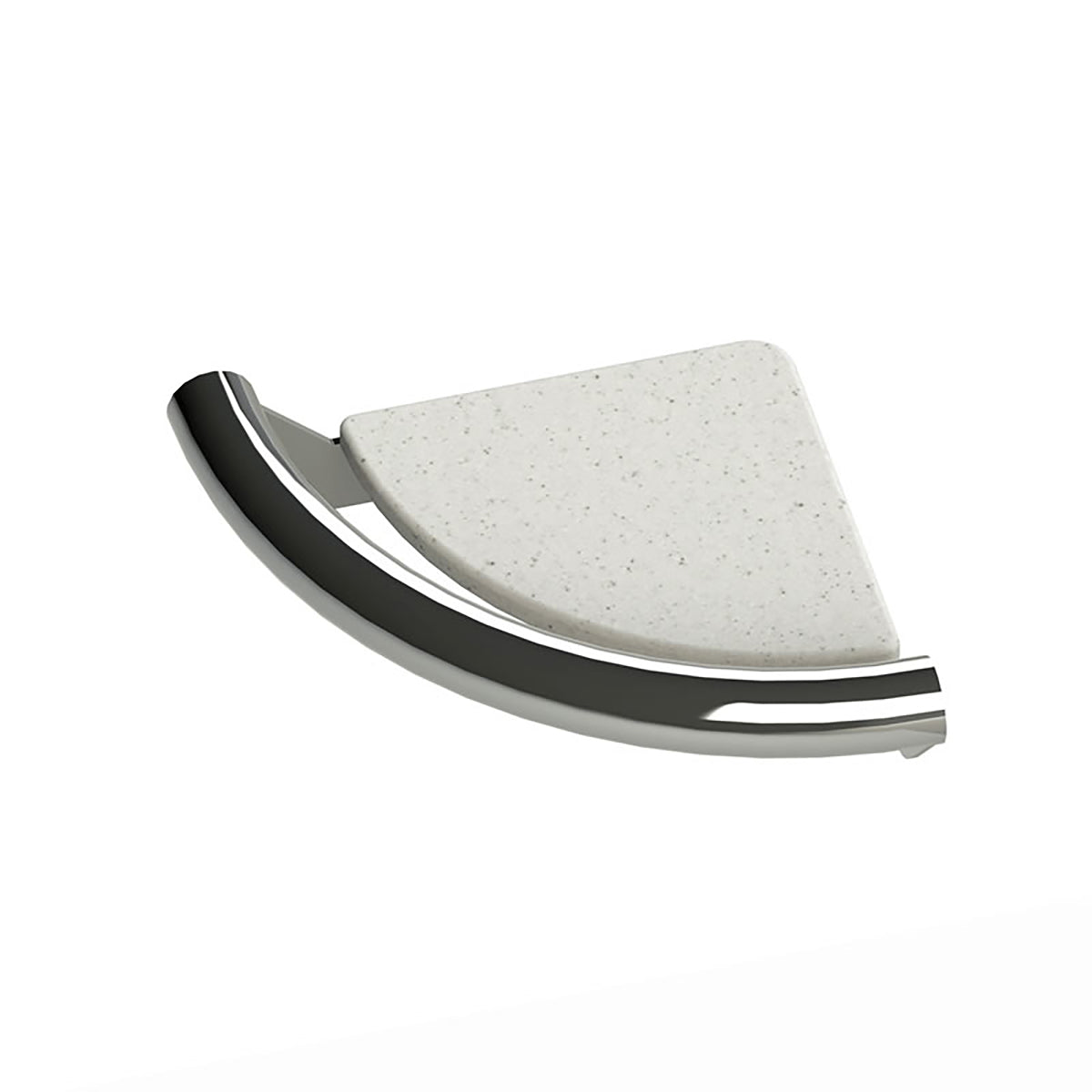Invisia 2-in-1 Corner Shelf with Integrated Grab Bar