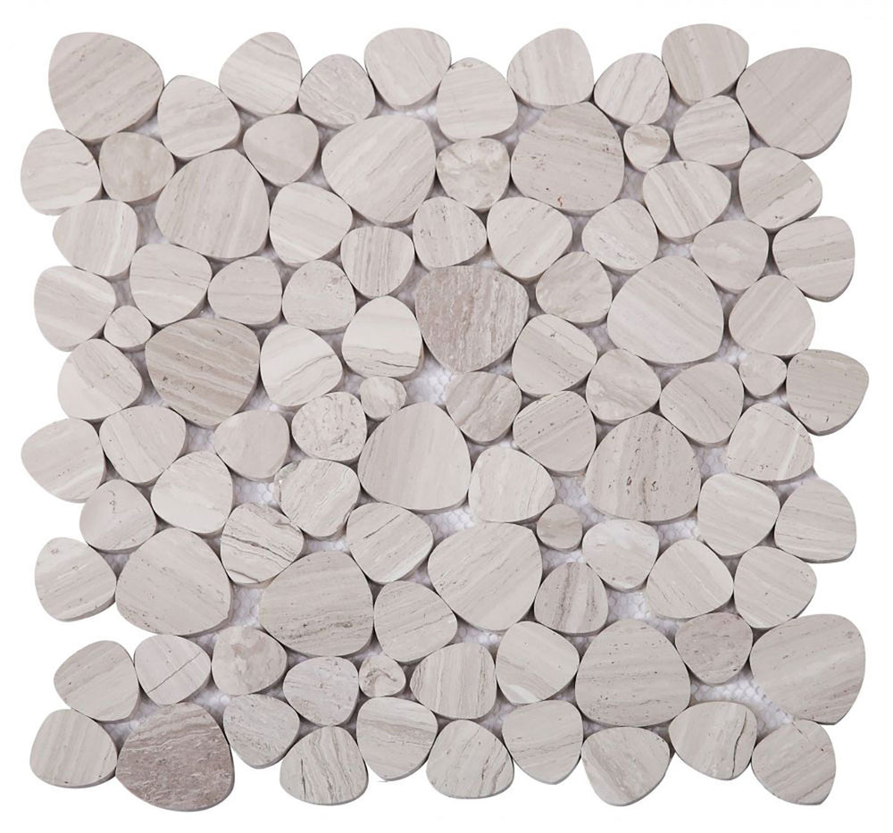 Mosaics Haisa Marble Pebble look - Grey