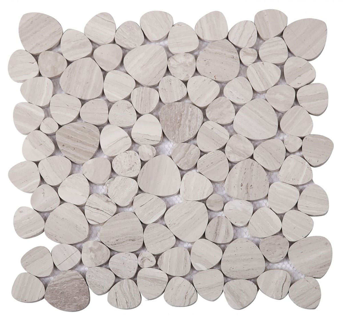 Mosaics Haisa Marble Pebble look - Grey