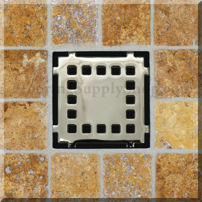 Ebbe Unique Square Shower Drain Grate Cinema