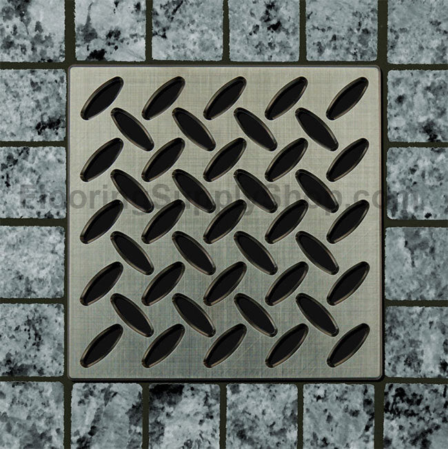 Ebbe Unique Square Shower Drain Grate Diamond