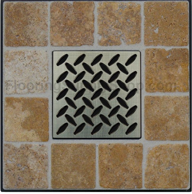 Ebbe Unique Square Shower Drain Grate Diamond