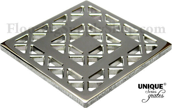 Ebbe Unique Square Shower Drain Grate Lattice