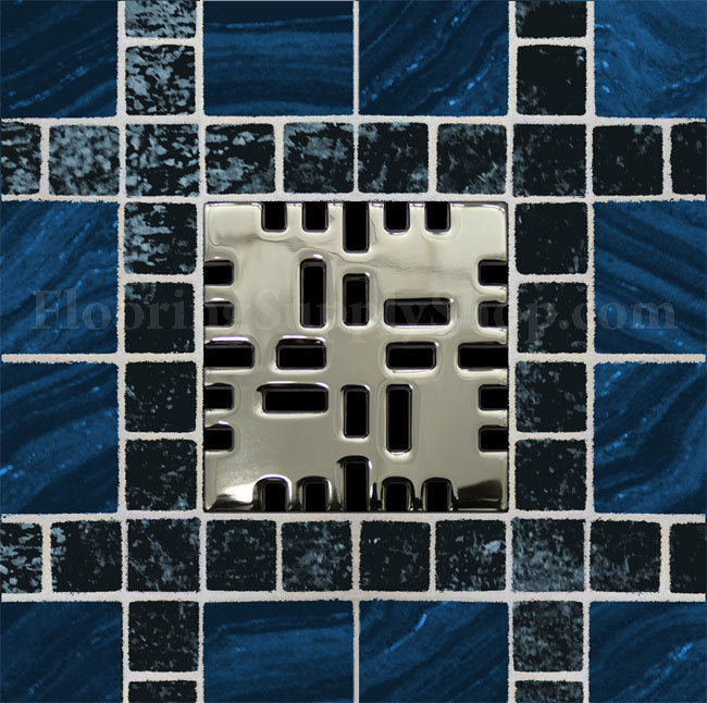 Ebbe Unique Square Shower Drain Grate Metro