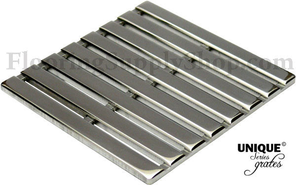 Ebbe Unique Square Shower Drain Grate Parallel