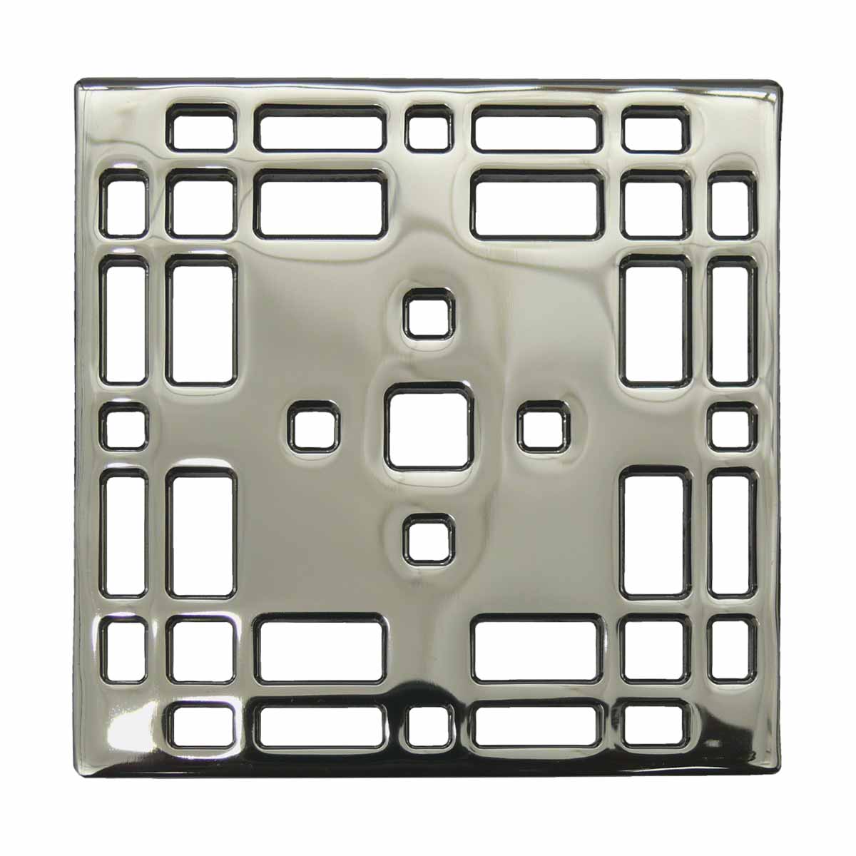 Ebbe Drains Unique Square Shower Drain Grate - Prairie