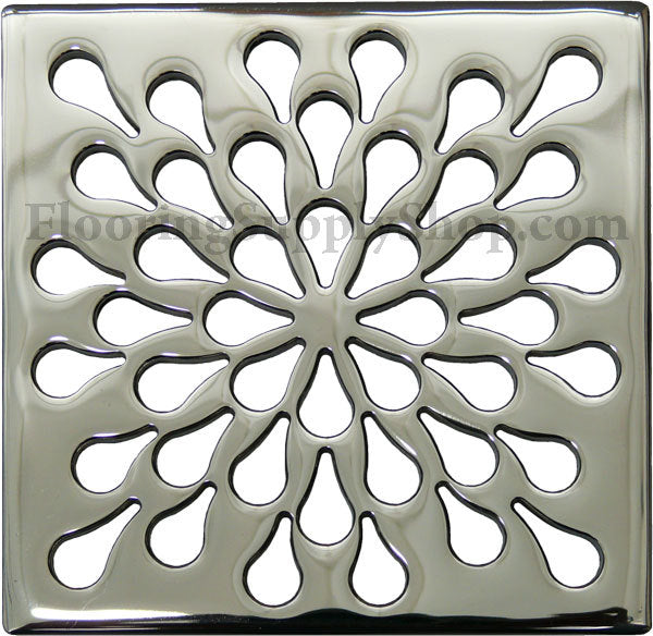 Ebbe Unique Square Shower Drain Grate Splash