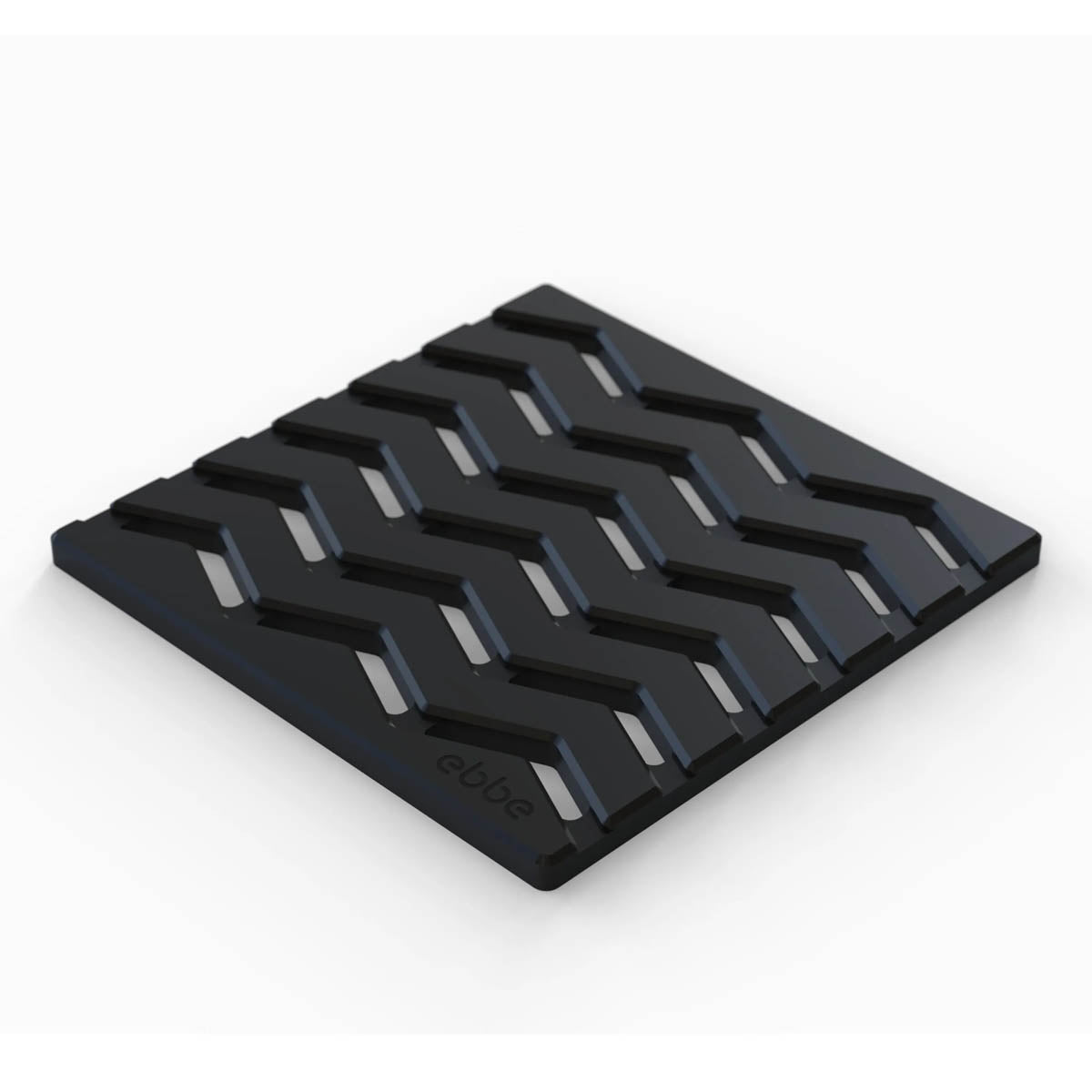 Ebbe Drains Unique Square Shower Drain Grate - Trend Matte Black