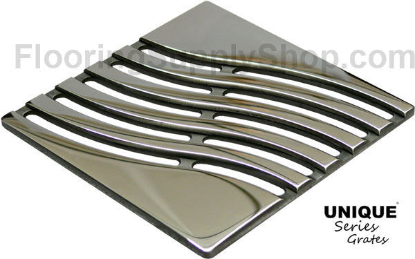 Ebbe Unique Square Shower Drain Grate Tsunami