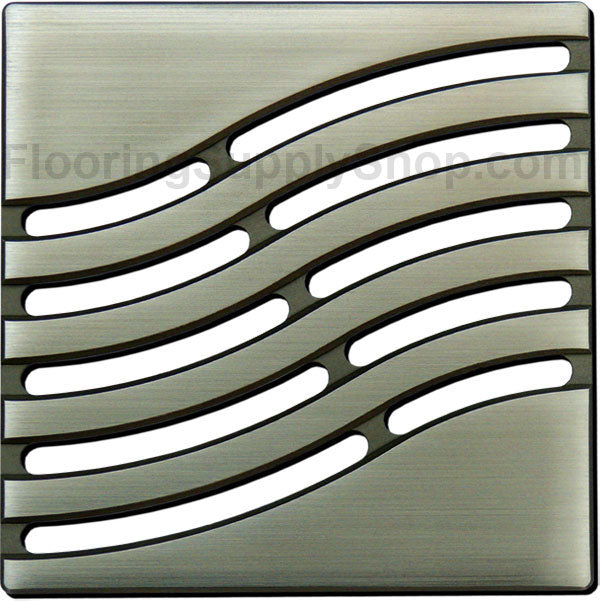 Ebbe Unique Square Shower Drain Grate Tsunami
