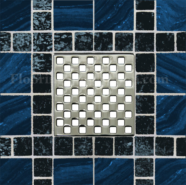 Ebbe Unique Square Shower Drain Grate Weave