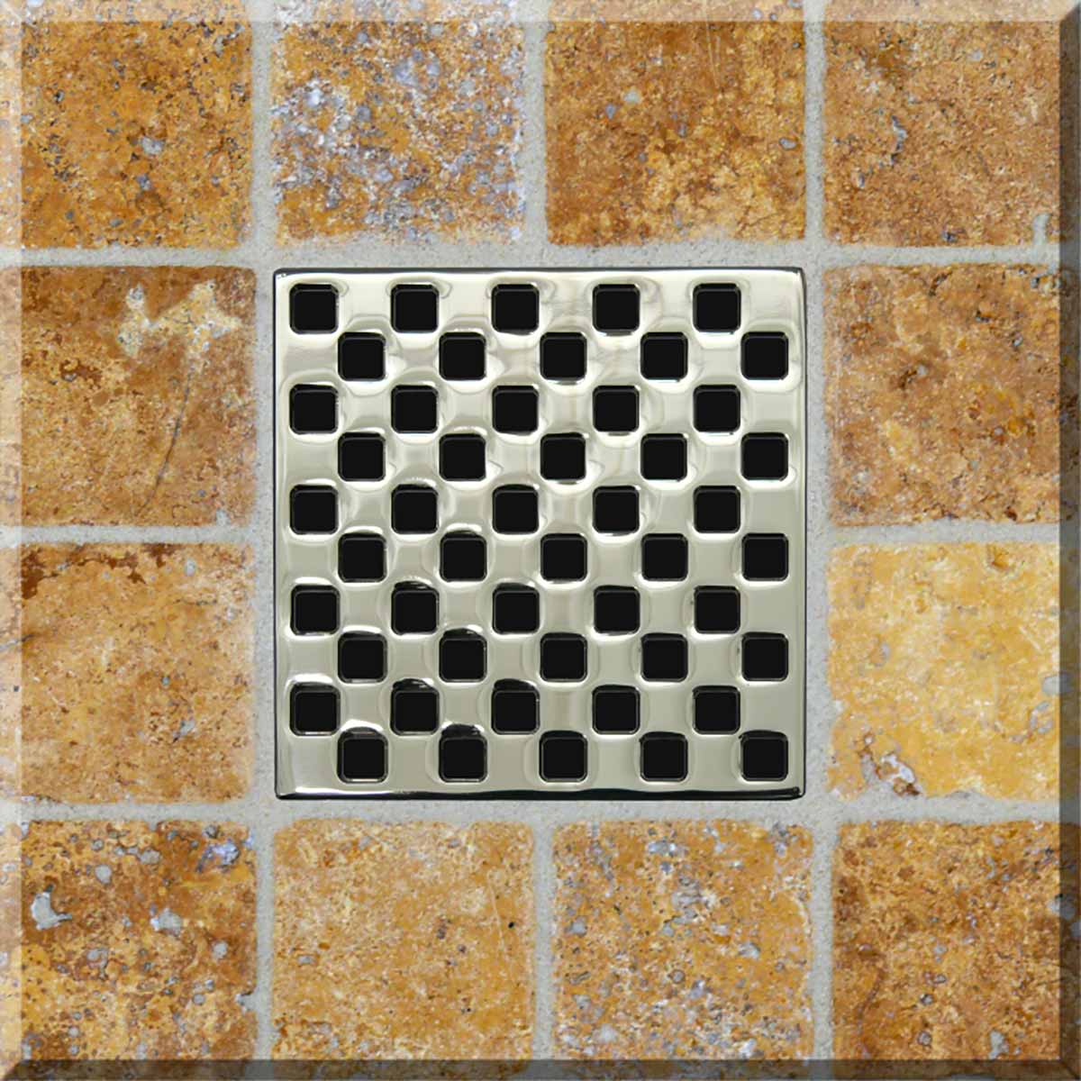 Ebbe Drains Unique Square Shower Drain Grate - Weave