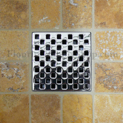 Ebbe Unique Square Shower Drain Grate Weave